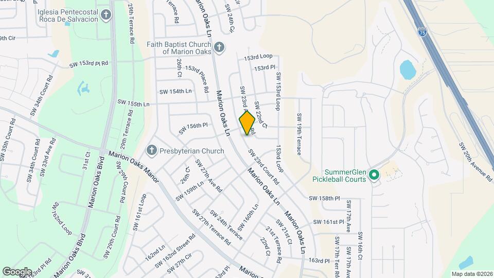 15701 SW 23rd Court Rd Map and Location Details