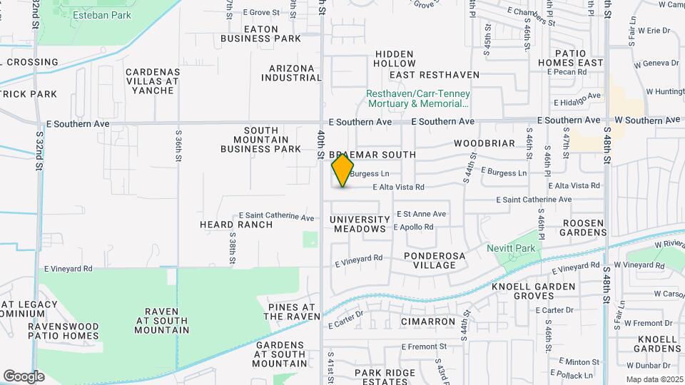 4029 E Alta Vista Rd Map and Location Details