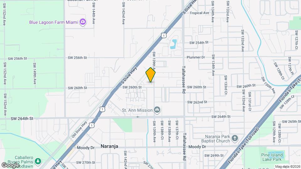 25948 SW 139th Ct Map and Location Details