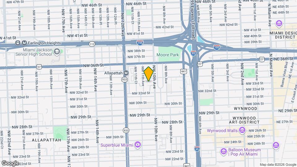 1043 NW 33rd St Map and Location Details