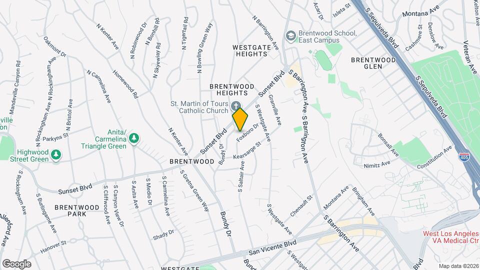 11959 Foxboro Dr Map and Location Details
