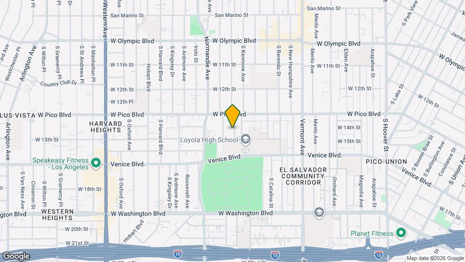 1411 Fedora St Map and Location Details