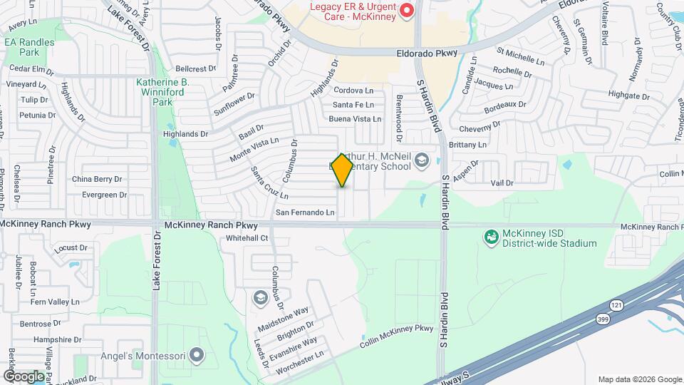 3707 Seville Ln Map and Location Details