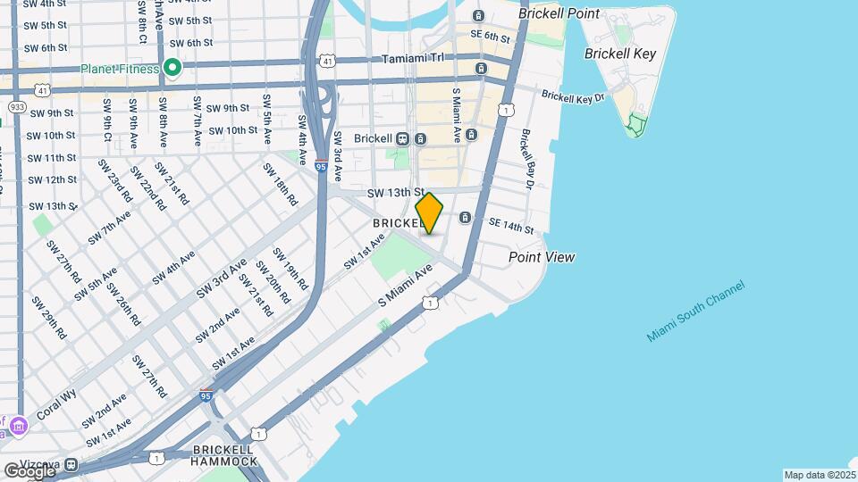 1453 S Miami Ave Map and Location Details
