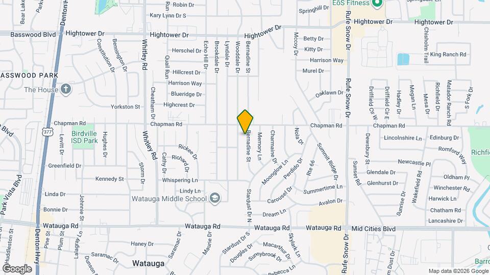 6609 Bernadine St Map and Location Details