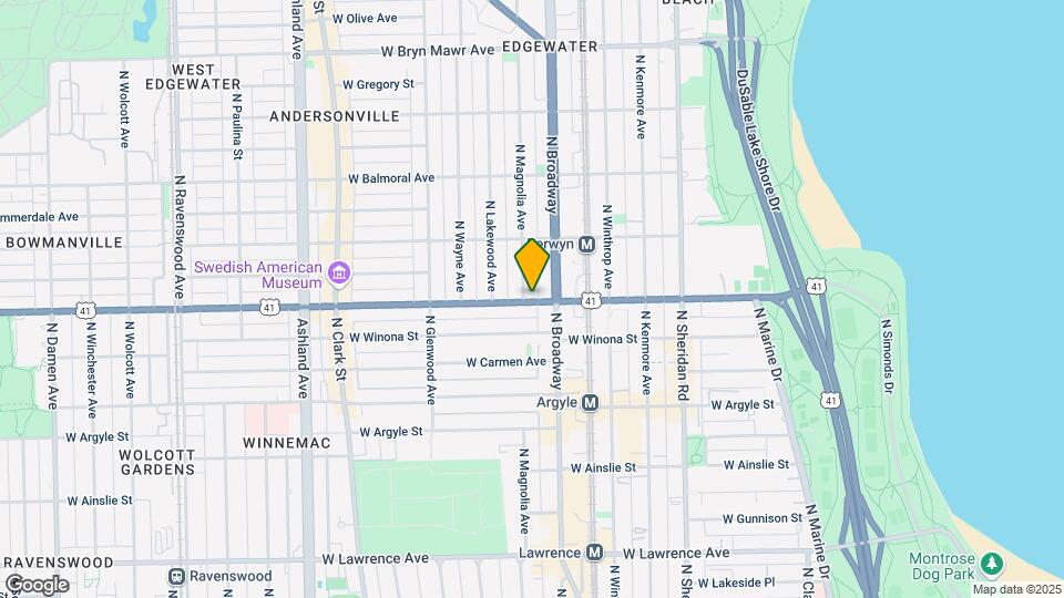 1212 W Foster Ave Map and Location Details