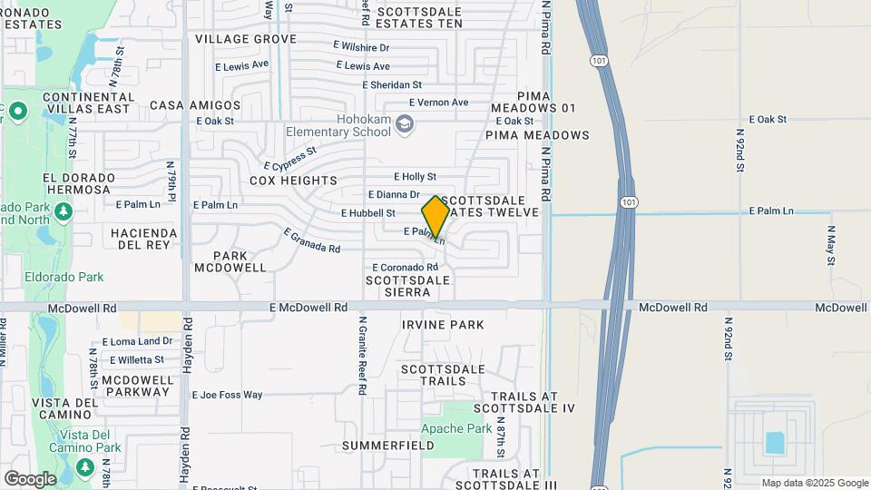 8637 E Palm Ln Map and Location Details
