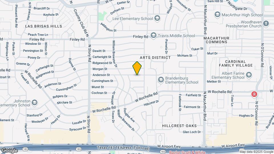 1818 Anderson St Map and Location Details