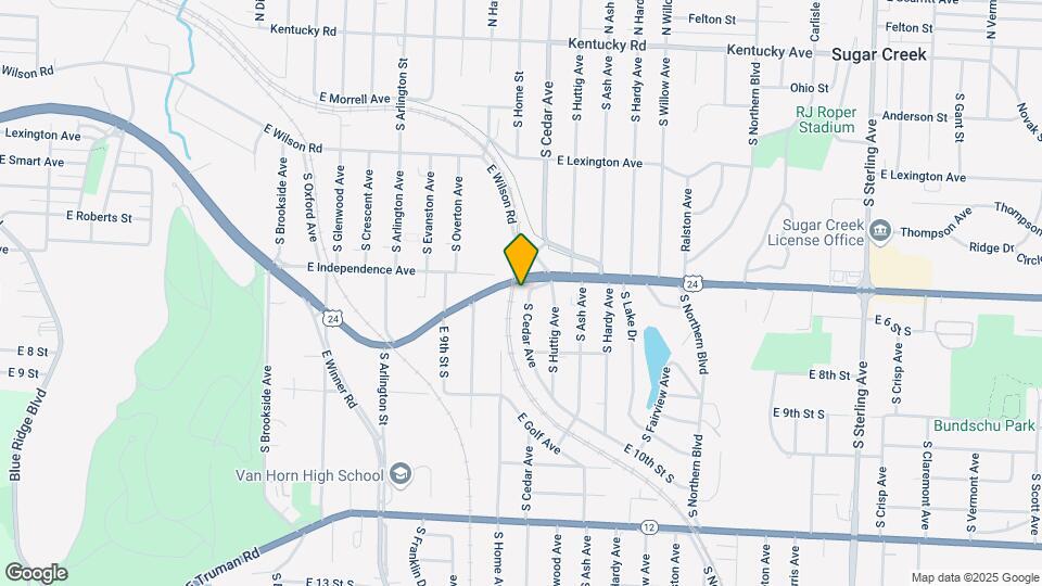 600 S Cedar Ave Map and Location Details