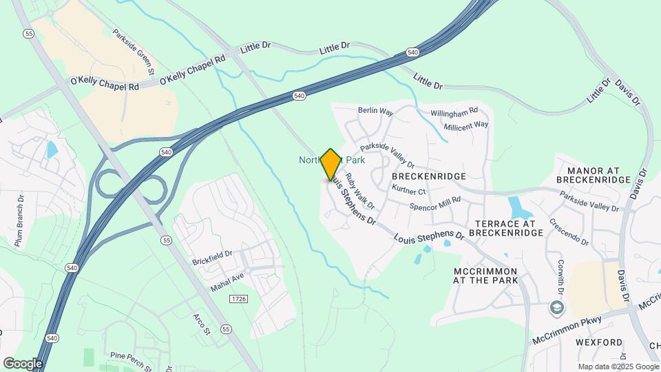 205 Walnut Woods Dr Map and Location Details