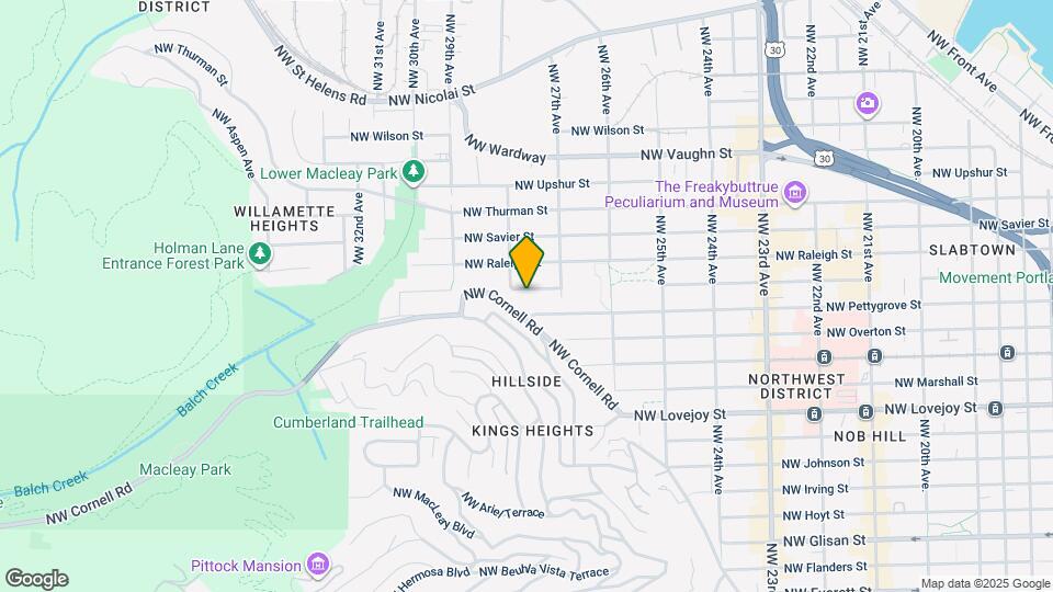 2762 NW Quimby St Map and Location Details