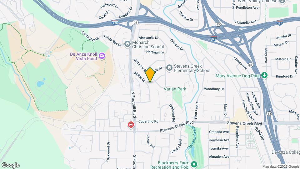 10270 Alpine Dr Map and Location Details