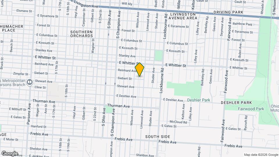 1088 Siebert St Map and Location Details