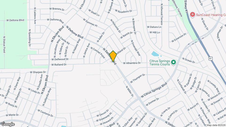 10020 N Deltona Blvd Mapa y Detalles de la Ubicación