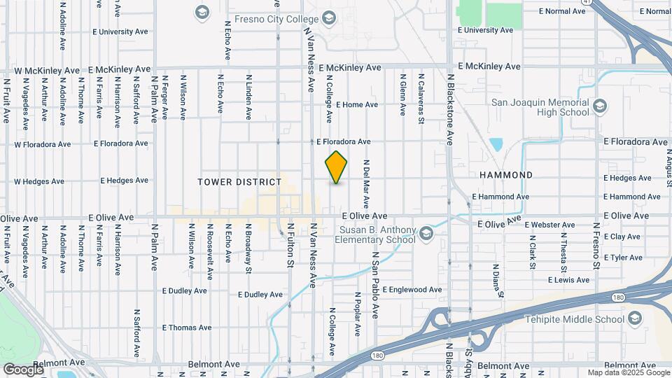 1262 N College Ave Map and Location Details