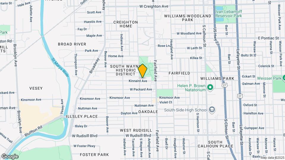 608 Kinnaird Ave Map and Location Details