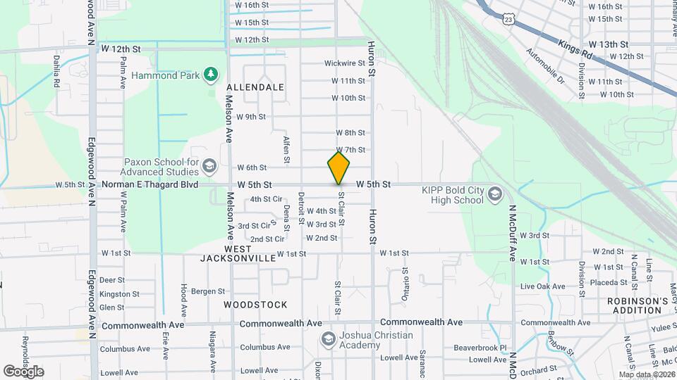 2902 W 5th St Map and Location Details