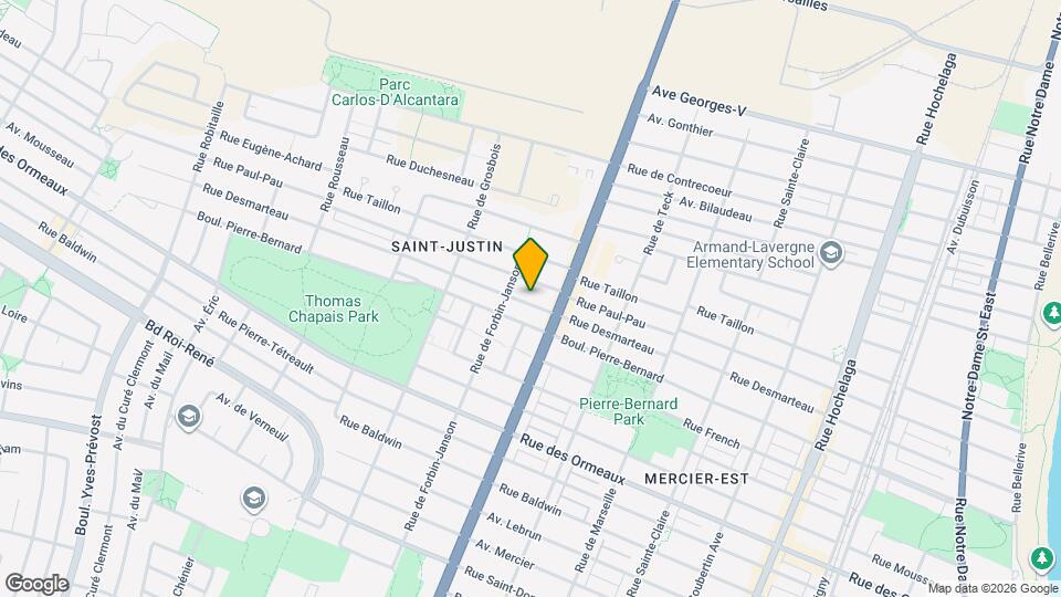 4025 Desmarteau Rue Map and Location Details