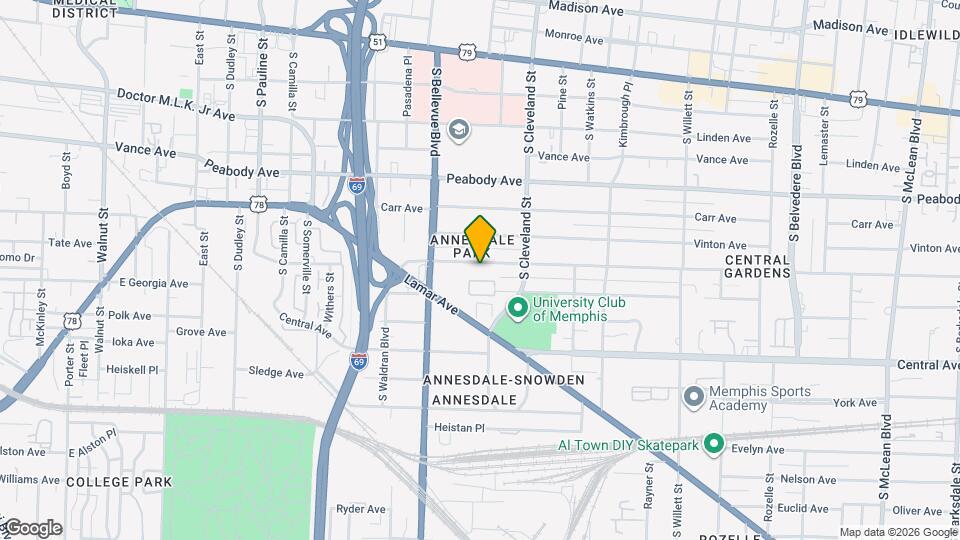 1287 Harbert Ave Map and Location Details