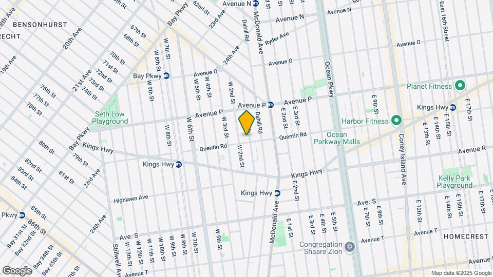 1684 W 1st St Map and Location Details