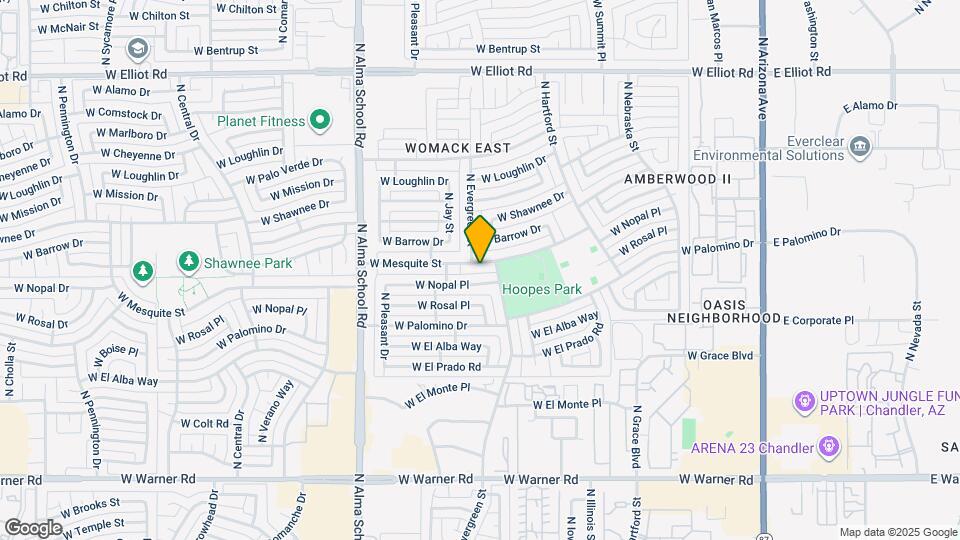 713 W Mesquite St Map and Location Details