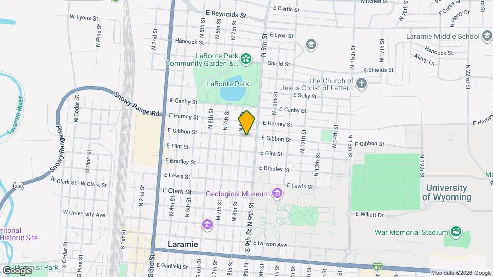 810 E Gibbon St Map and Location Details