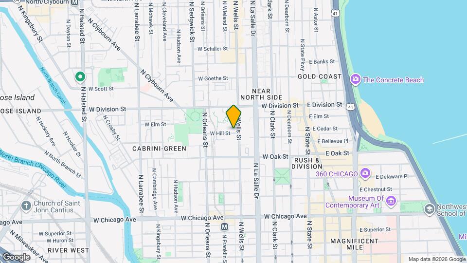 208 W Hill St Map and Location Details