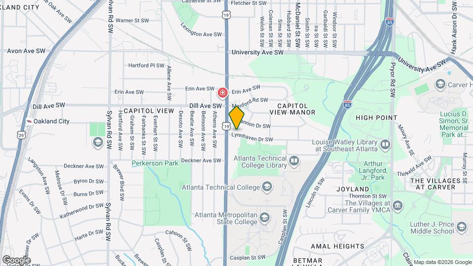 593 Lynnhaven Dr SW Map and Location Details