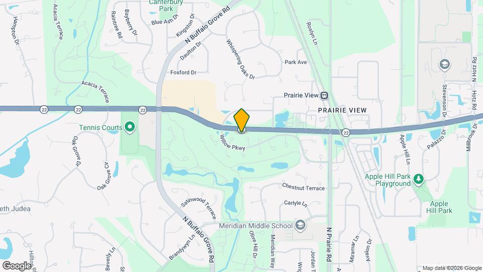 212 Willow Pkwy Map and Location Details