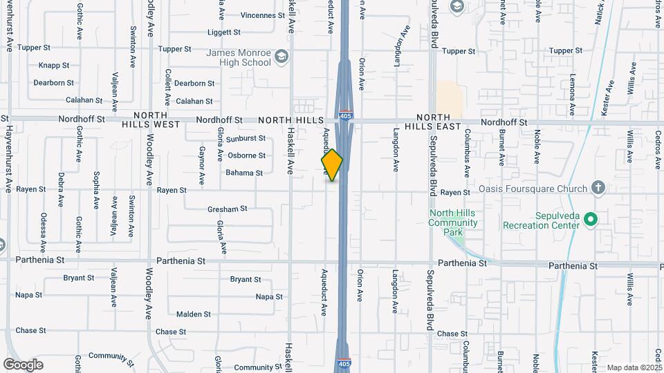 15651 Rayen St Map and Location Details