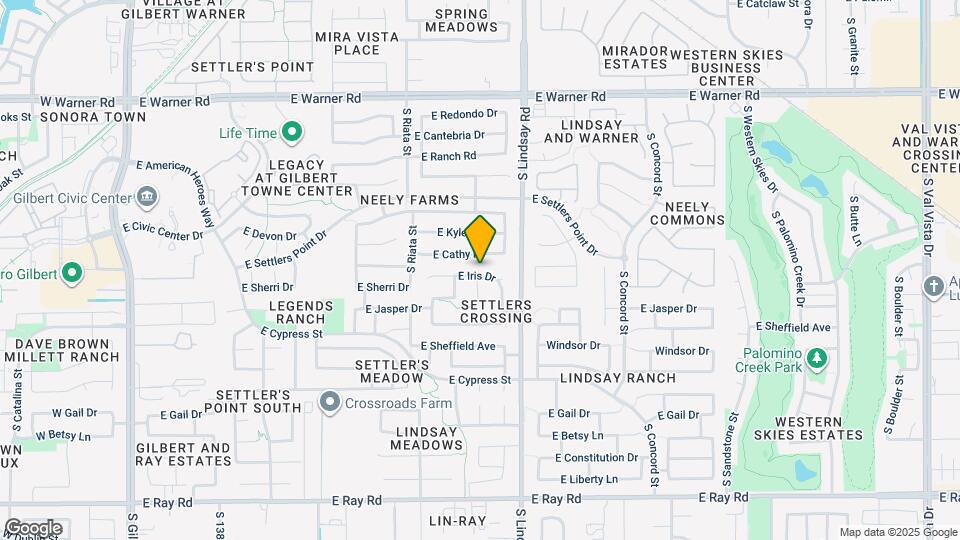 734 E Iris Dr Map and Location Details