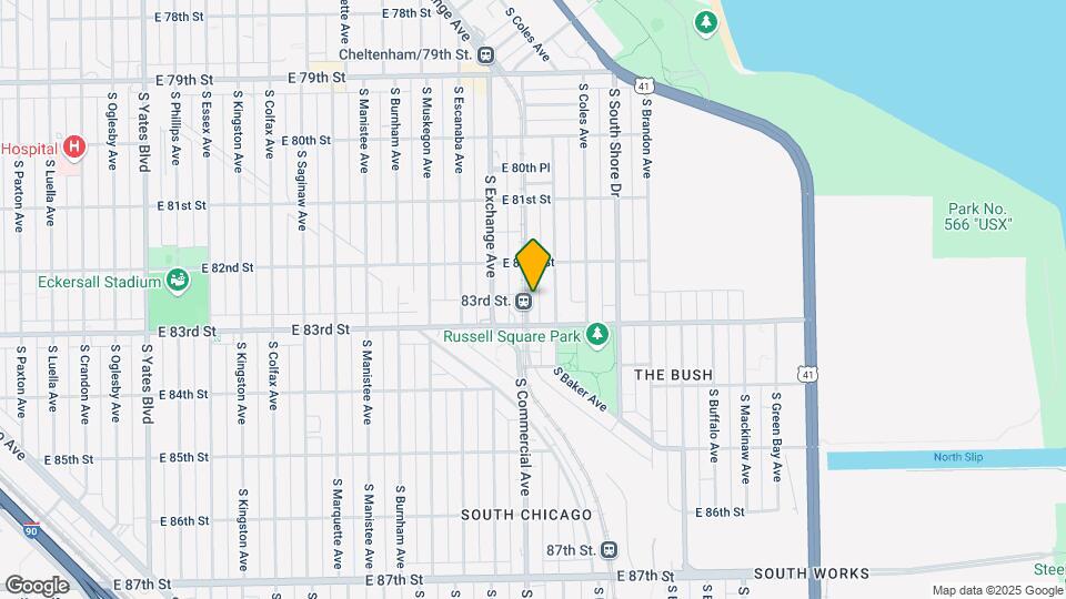 8237 S Commercial Ave Map and Location Details
