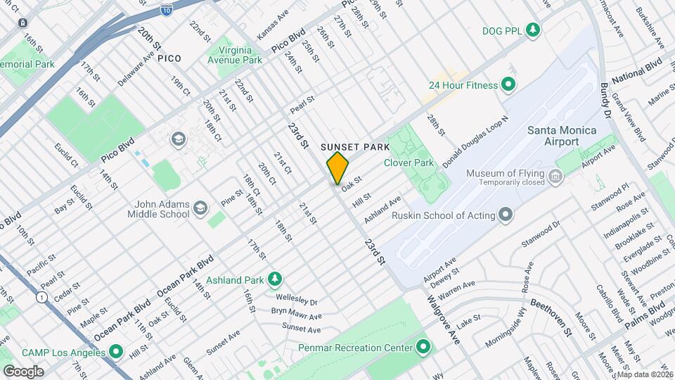 2301 Oak St Map and Location Details