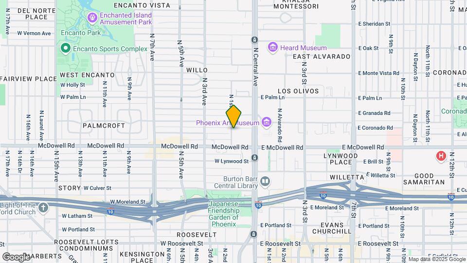 1717 N 1st Ave Map and Location Details