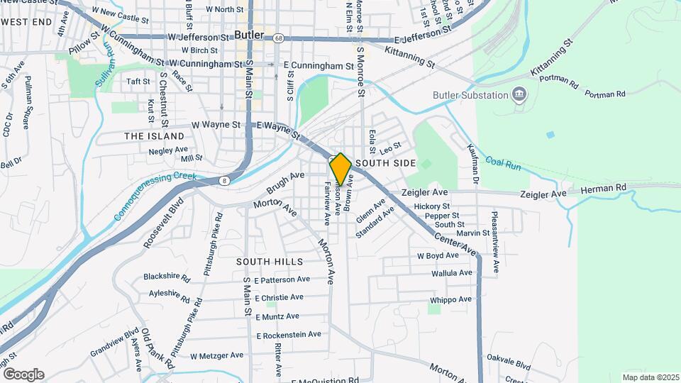 214 1/2 Brown Ave, Unit Apt. 1 Map and Location Details