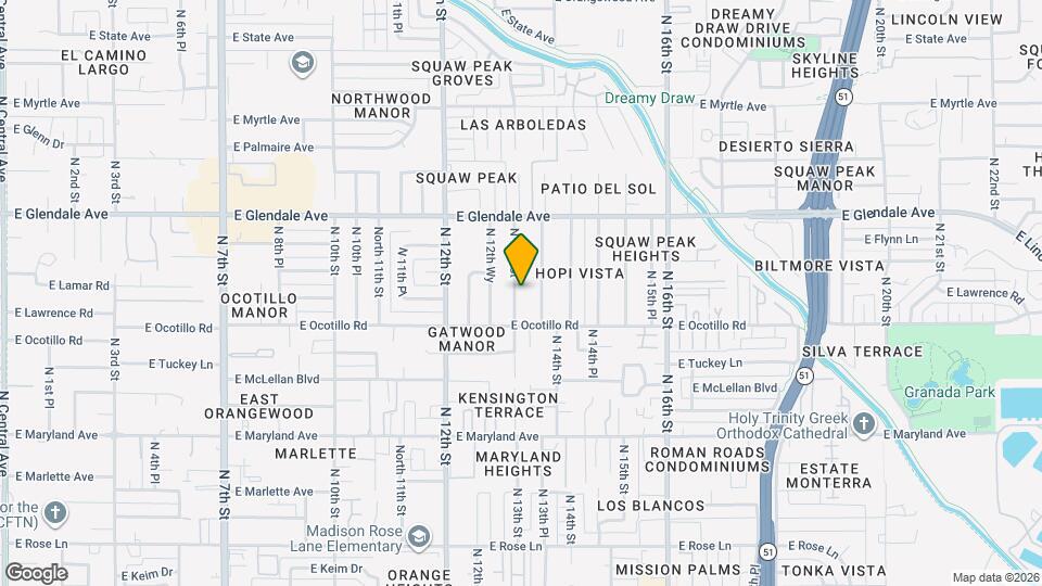 6729 N 13th St Map and Location Details