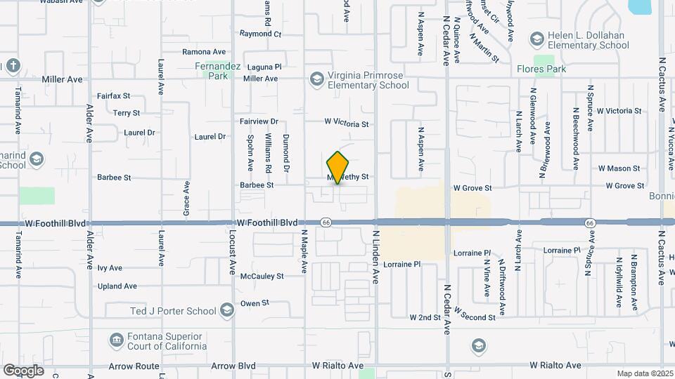 1614 W Ramona Dr Map and Location Details