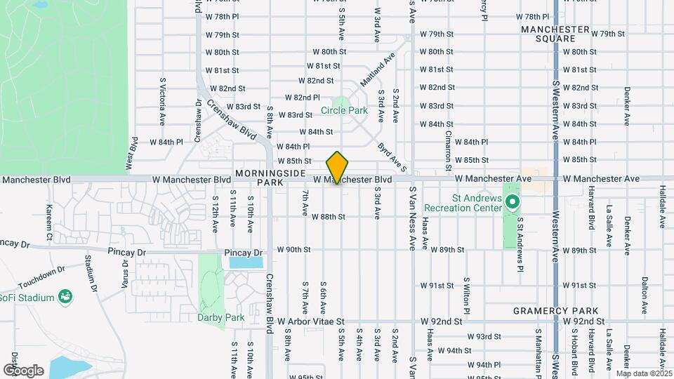 8617 S 5th Ave Map and Location Details