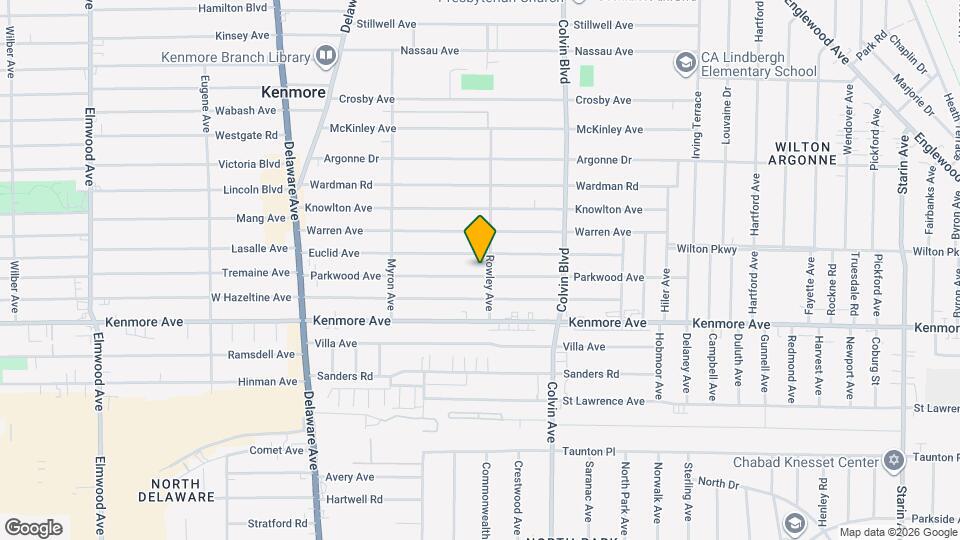 206 Parkwood Ave, Unit Upper Map and Location Details