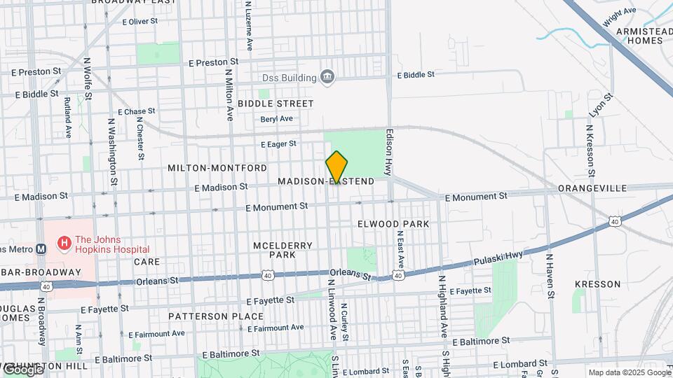 724 N Curley St Map and Location Details