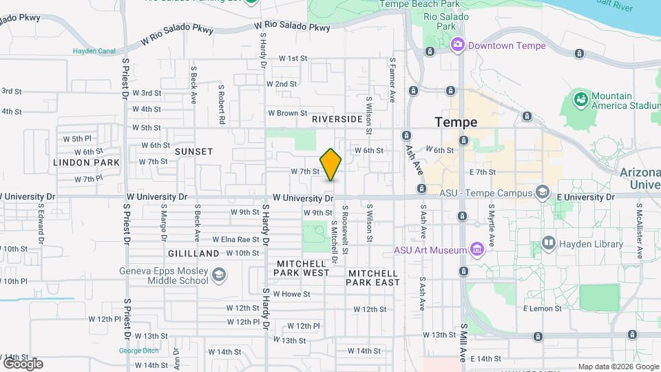 700 W University Dr, Unit G241 Map and Location Details