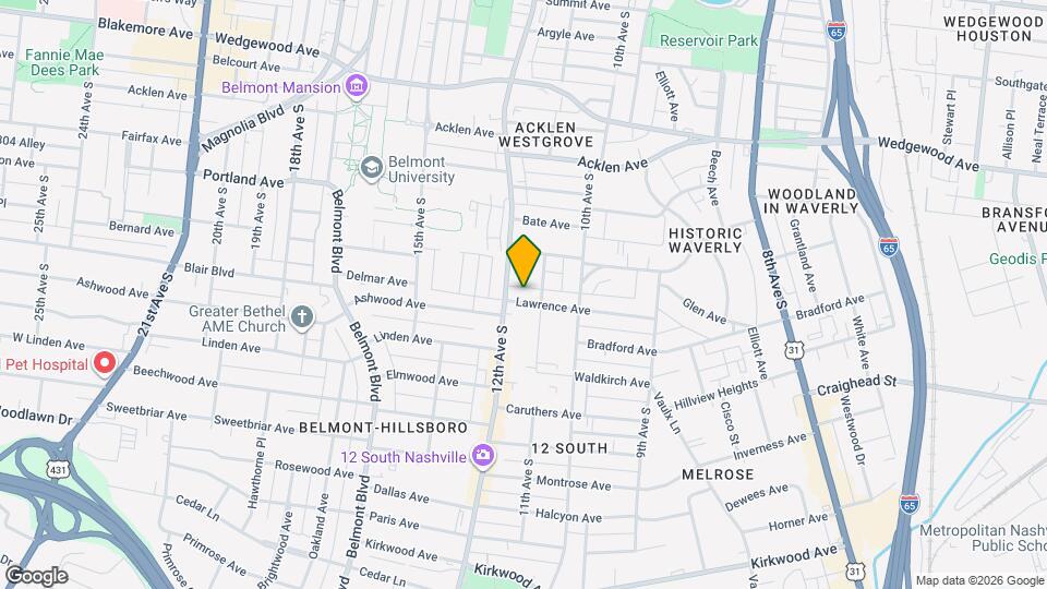 1106 Lawrence Ave Mapa y Detalles de la Ubicación