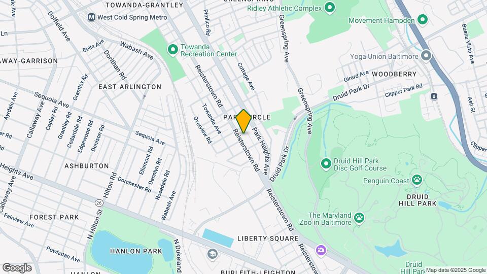 3527 Reisterstown Rd Map and Location Details