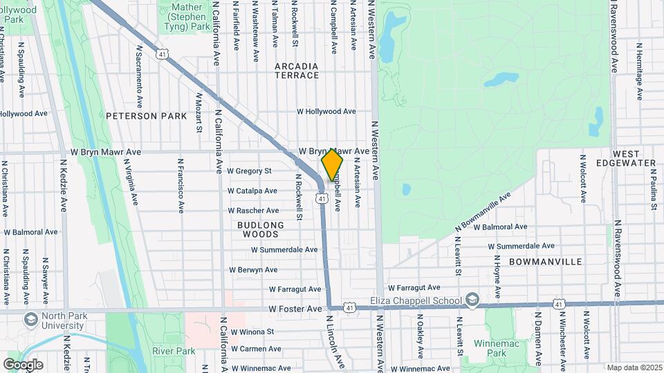 2502-2510 W Catalpa Ave Mapa y Detalles de la Ubicación