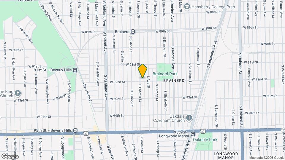 9157 S Loomis St Map and Location Details