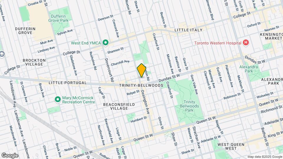 261-261 Ossington Ave Map and Location Details