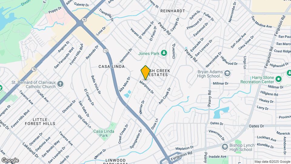 1661 Mariposa Dr, Unit 1661 MARIPOSA Map and Location Details
