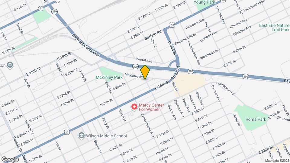 1162 E 25th St Mapa y Detalles de la Ubicación