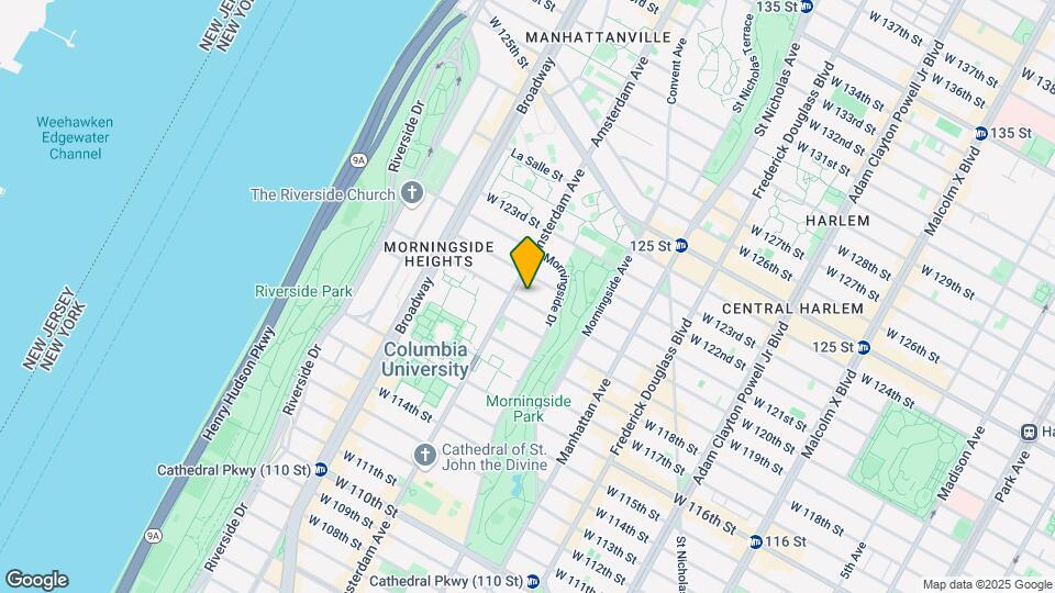 1225 Amsterdam Ave Map and Location Details