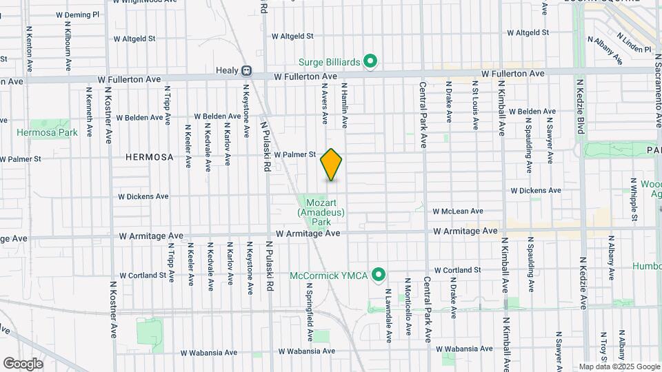 2109 N Avers Ave Mapa y Detalles de la Ubicación